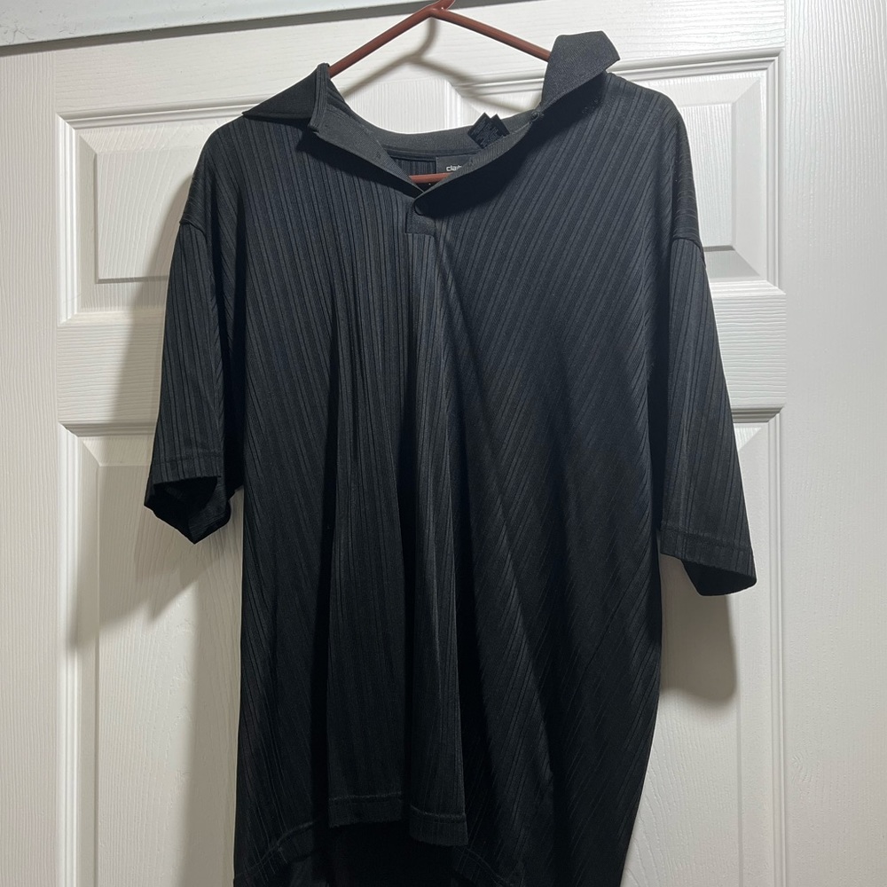 Mens claiborn black dress shirt